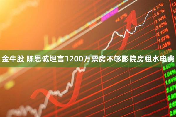 金牛股 陈思诚坦言1200万票房不够影院房租水电费