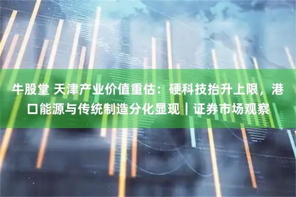 牛股堂 天津产业价值重估：硬科技抬升上限，港口能源与传统制造分化显现｜证券市场观察